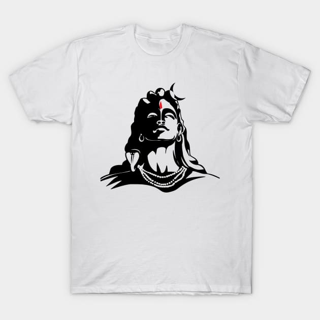 Adiyogi Mahadev Om Namah Shivaya Hindu T-Shirt by alltheprints